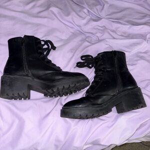 Target Black Lace Up Women's Boots